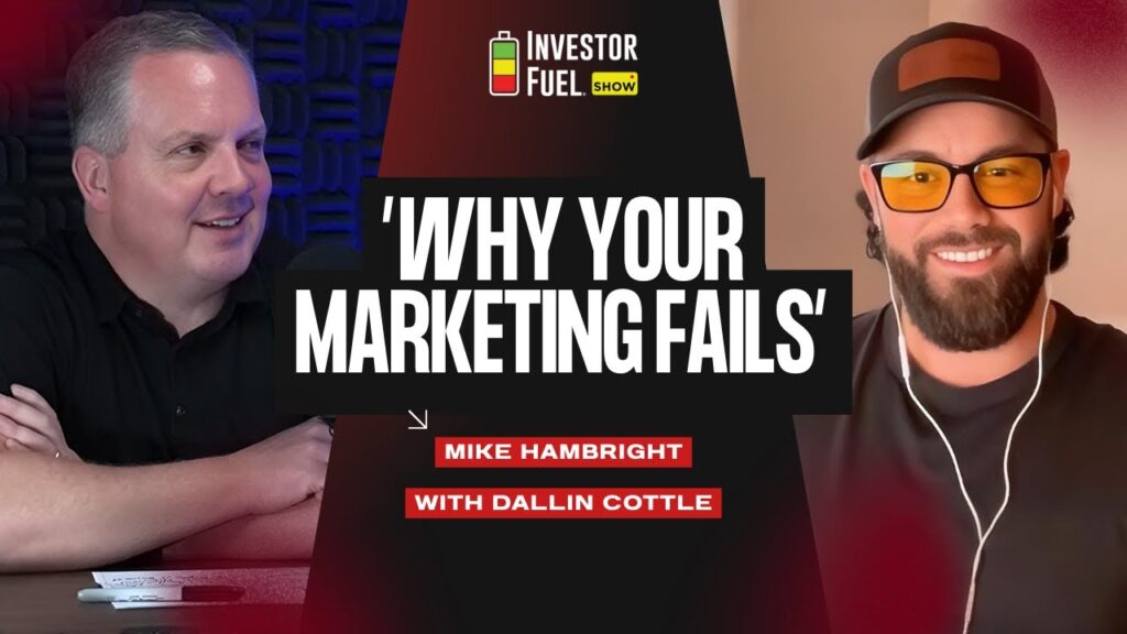 Podcast cover for episode on why real estate marketing fails