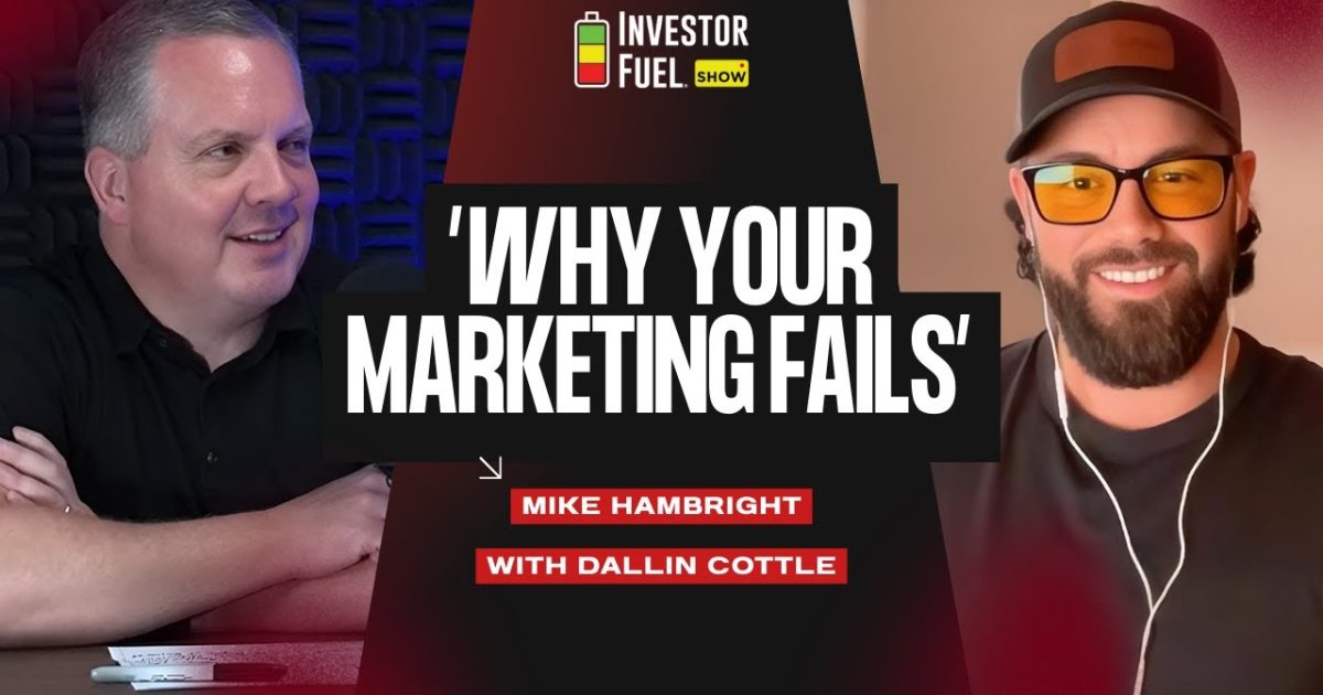 Podcast cover for episode on why real estate marketing fails